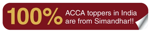 100% ACCA toppers from Simandhar