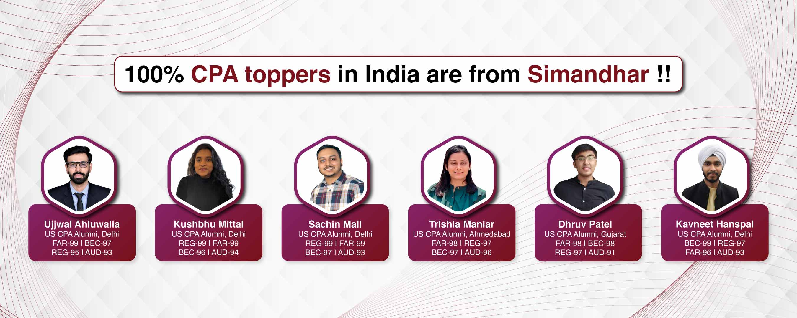 Begin Your CPA Journey with the Only Institute with 6 World Toppers